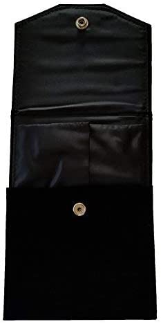 Large Black Velvet Jewelry Necklace Presentation Folder 6 W" X 8 1/4 H