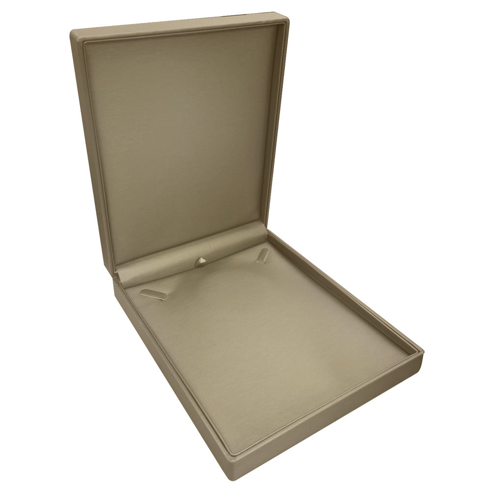 Bronze Leatherette Jewelry Necklace / Chain Gift Boxes