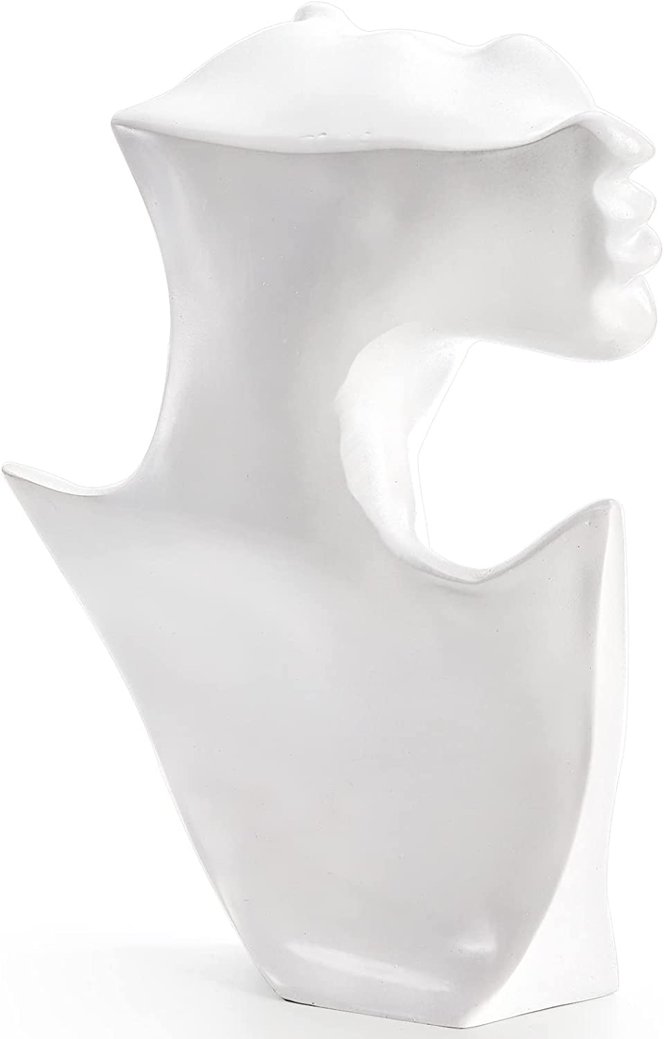 White Plastic Silhouette Necklace/Earring Display