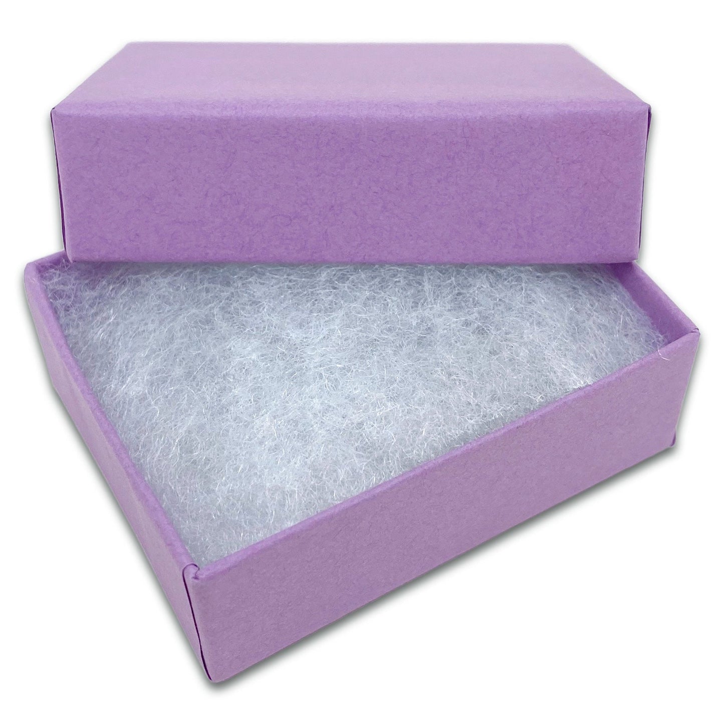 #10 - -1 7/8" x 1 1/4" x 5/8"H of Matte Purple Cotton Filled Paper Box
