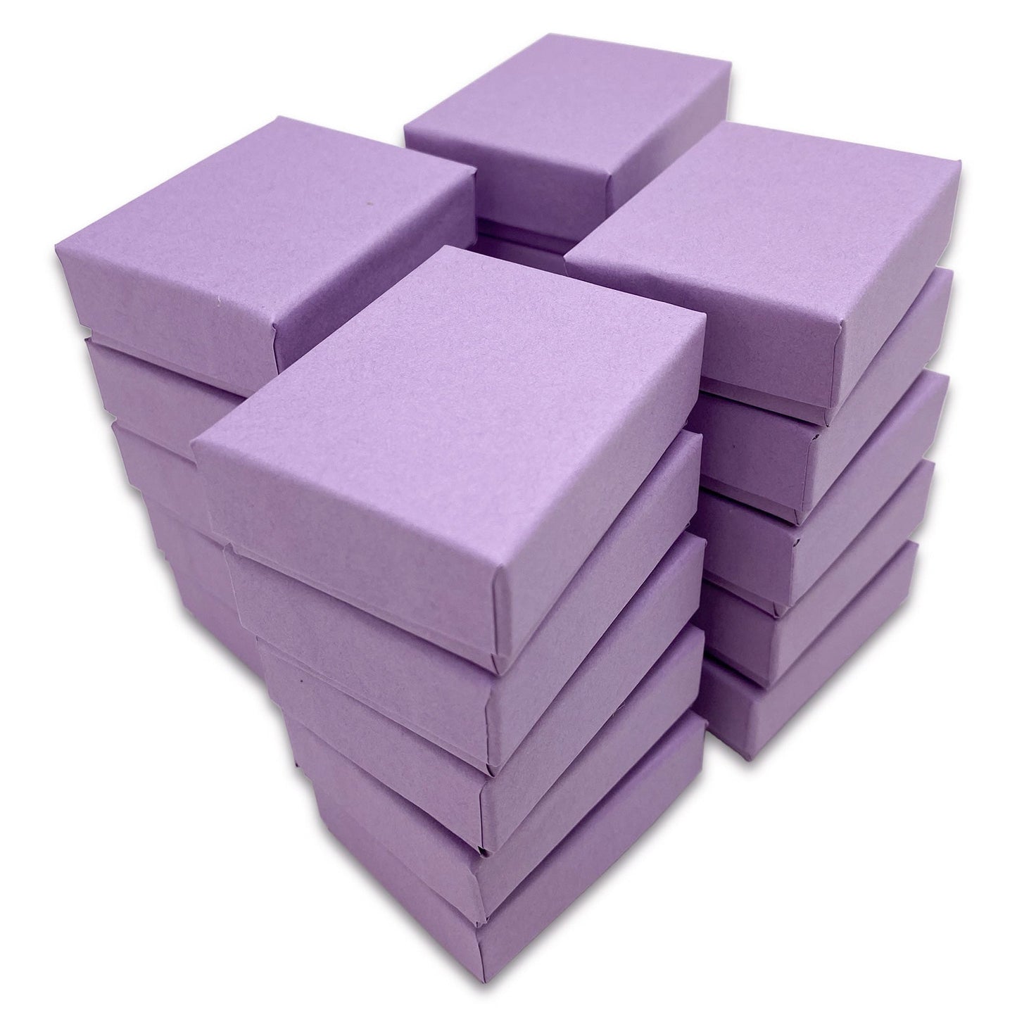 #10 - -1 7/8" x 1 1/4" x 5/8"H of Matte Purple Cotton Filled Paper Box