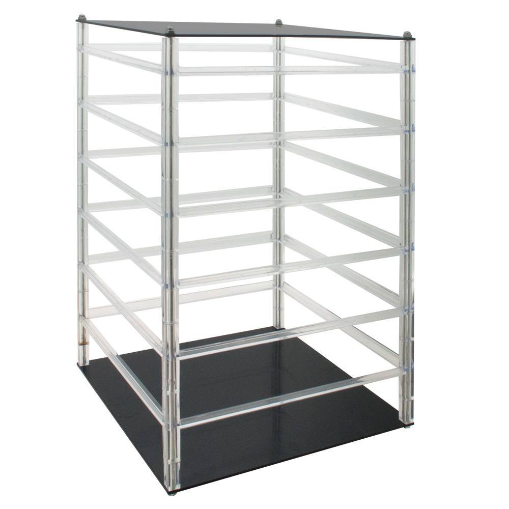 Rotating Jewelry Acrylic Earring Card Display Holder, Holds 144 Cards