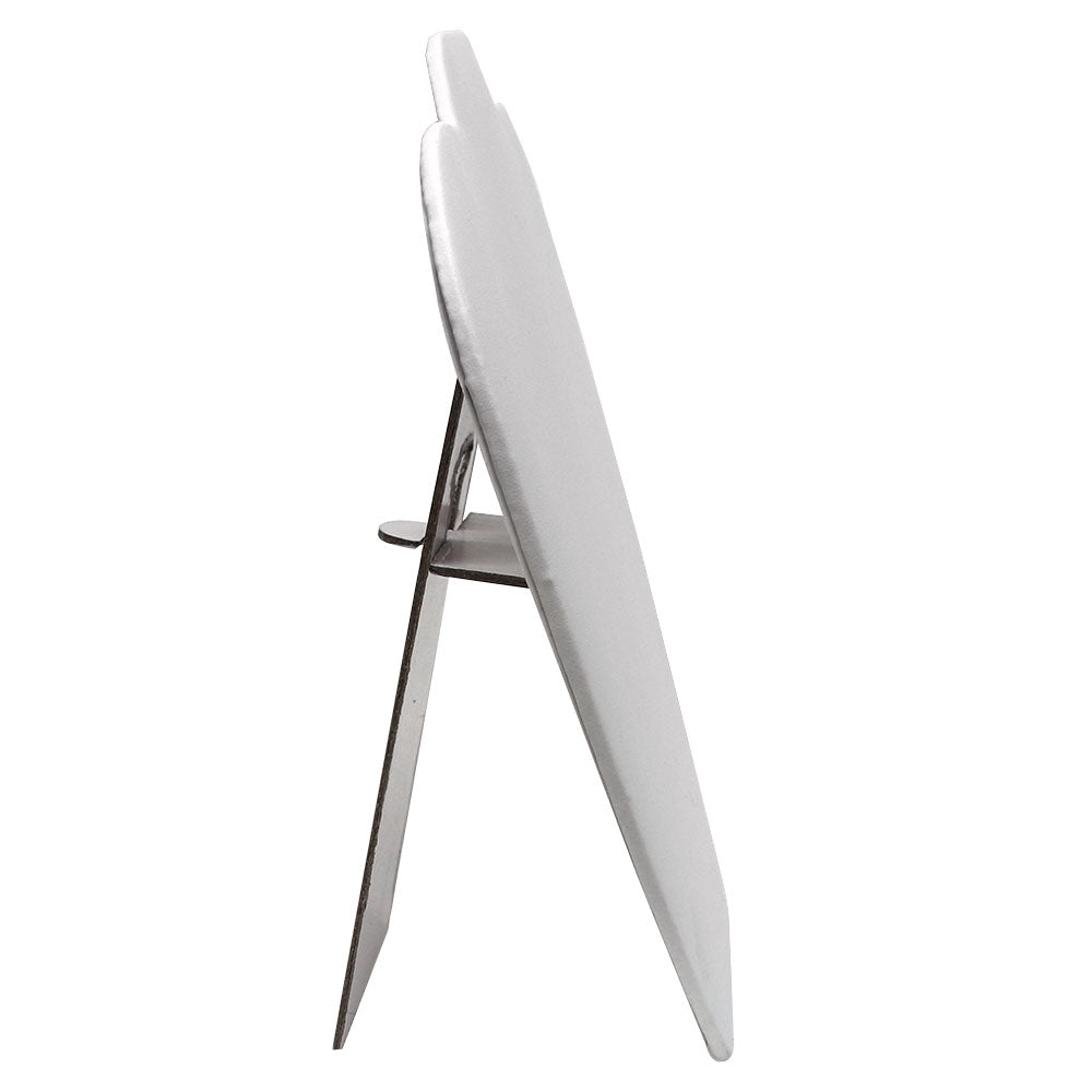 White Leatherette Jewelry Necklace Easel, 8-5/8" Tall