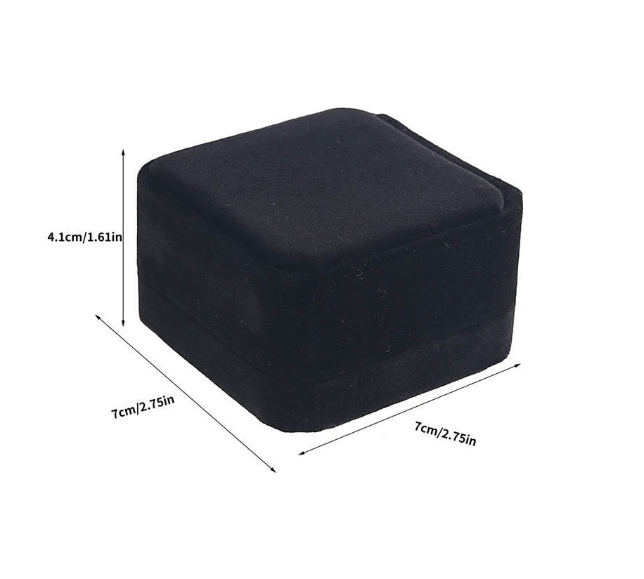 Black Velvet Pendant Earring Necklace Jewelry Box Sold as Dozen (12 pcs)