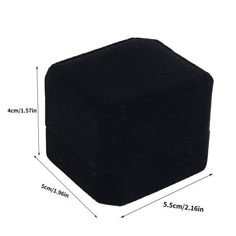 Black Velvet Ring Box