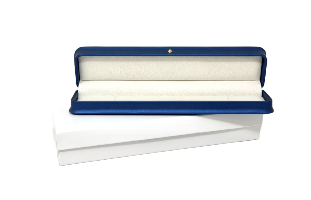 Aegean Blue Bracelet Jewelry Box-Premium PU Leather-Sued inside lining. Comes with outer packer