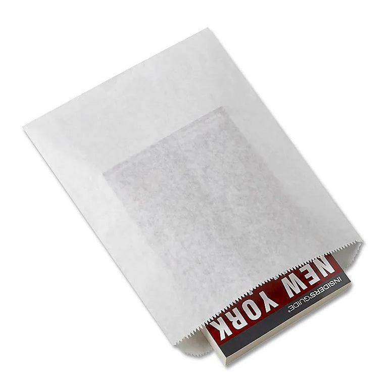 White Paper Gift Shopping Bags, 100 Per Pack, 4" x 6"