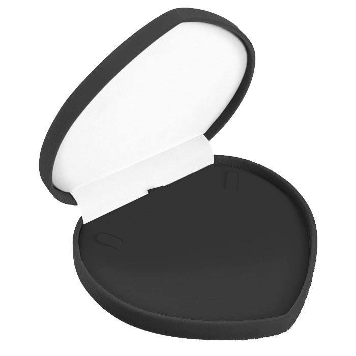 Black Flocked Velour Jewelry Necklace or Chain Packaging Boxes