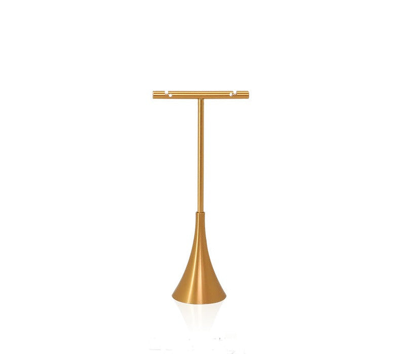 Luxury Gold T-Bar Jewelry Display Stands