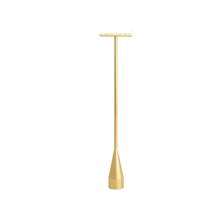 Large Luxury Metal T-Bar Water Drop Gold Earring Display Stand