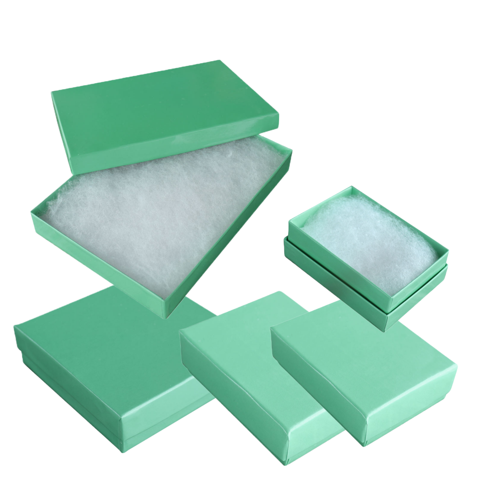 #99 - Teal Blue Assorted Cotton Filled Box
