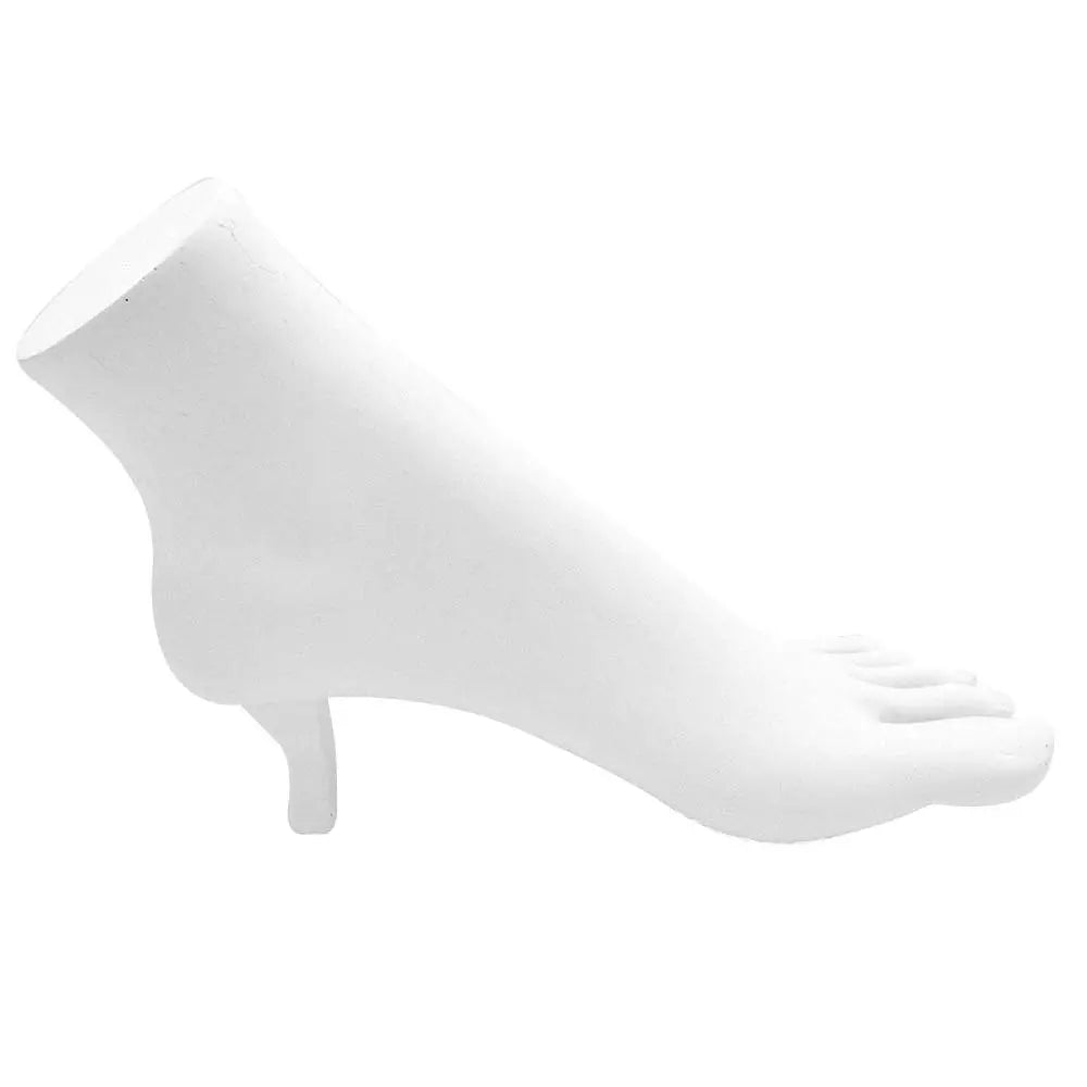WhitePolystyrene Ankle Bracelet / Toe Ring Display Foot
