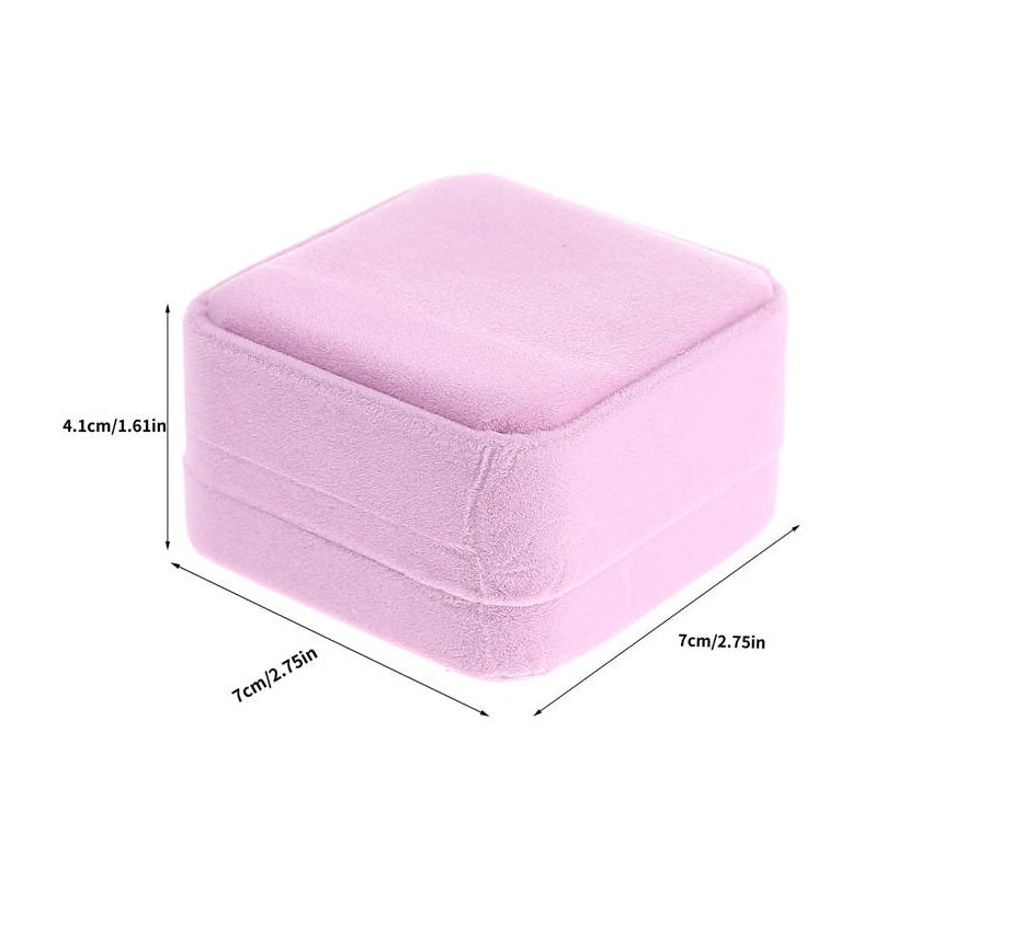 Pink Velvet Pendant Earring Necklace Jewelry Box Sold as Dozen (12 pcs)
