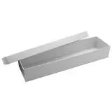 White Rounded Corner Leatherette Bracelet Box