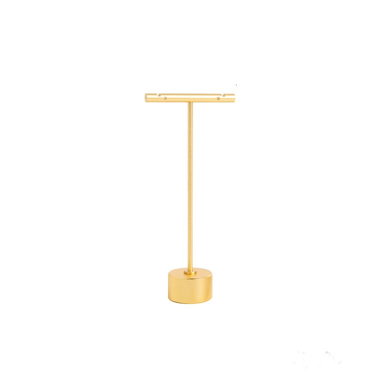 Luxurious Metal Jewelry Display Stands: Elegant Large T-Bar Earring Holders
