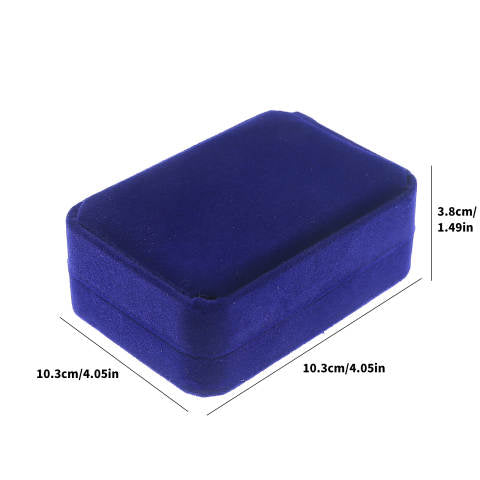 Blue Velvet Large Pendant Jewelry Box- Sold by Dozen (12pcs)