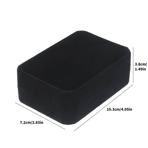 Black Velvet Large Pendant Jewelry Box- Sold by Dozen (12pcs)
