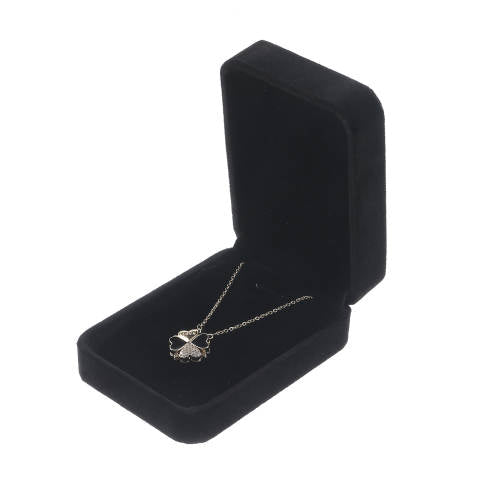 Black Velvet Large Pendant Jewelry Box- Sold by Dozen (12pcs)
