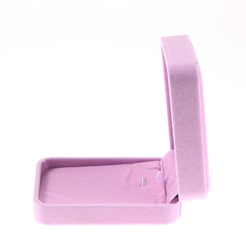 Pink Velvet Large Pendant Jewelry Box- Sold by Dozen (12pcs)