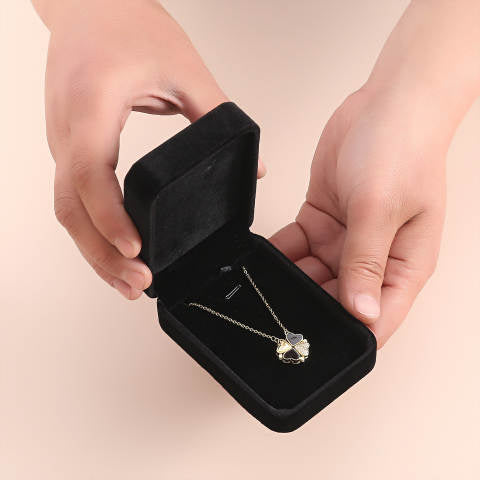 Black Velvet Large Pendant Jewelry Box- Sold by Dozen (12pcs)