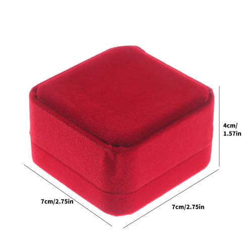 Red Velvet Pendant Earring Necklace Jewelry Box Sold as Dozen (12 pcs)