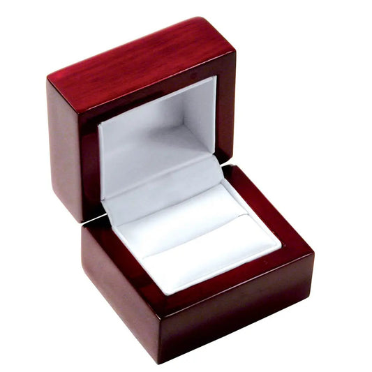 Red Rosewood Jewelry Ring Box Packaging