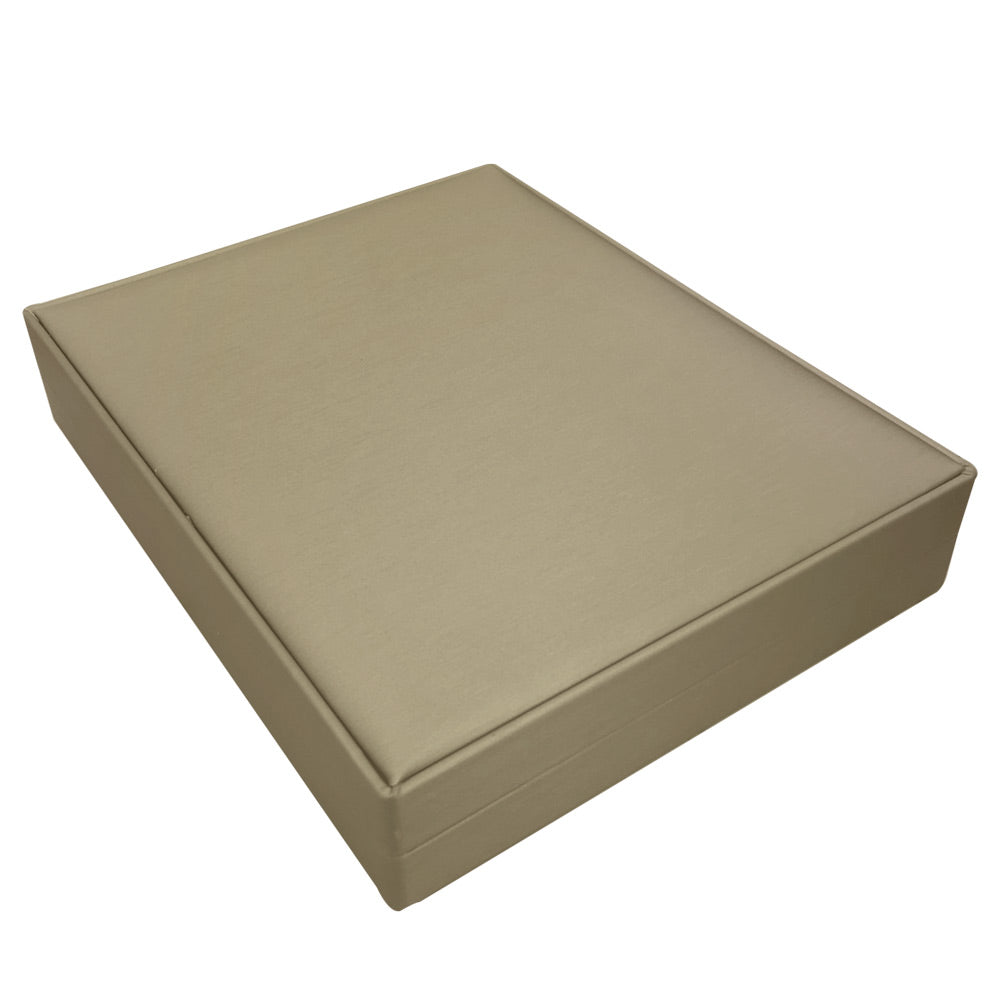 Bronze Leatherette Jewelry Necklace / Chain Gift Boxes