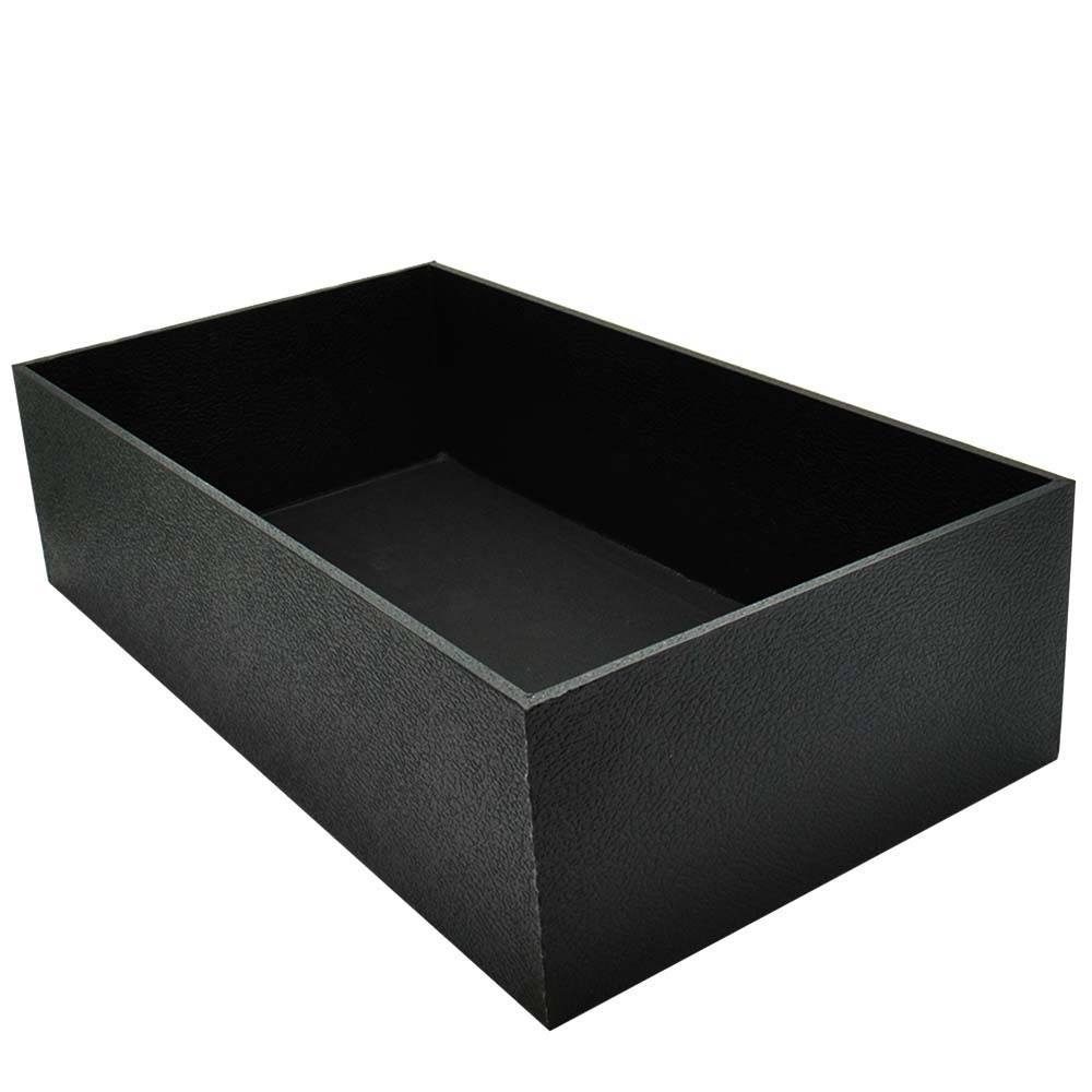 Black Leatherette Wrapped Jewelry Tray Size-4"