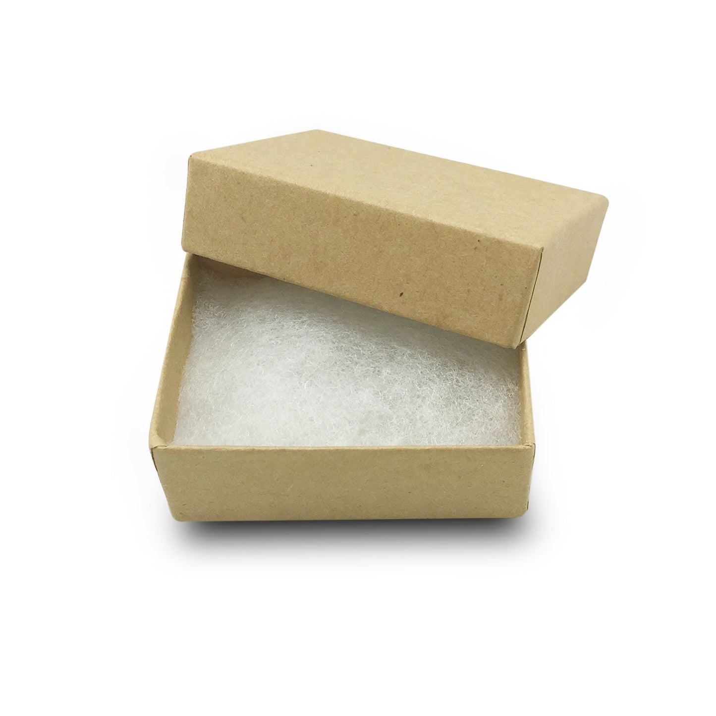 #𝑲𝟏𝟎 - 1 7/8" x 1 1/4" x 5/8" Kraft Cotton Filled Paper Box