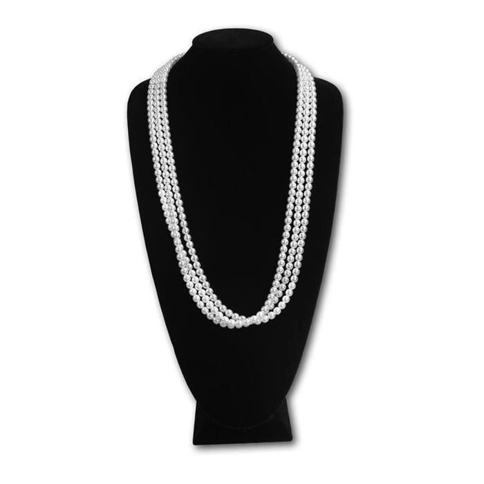 Black Velvet Jewelry Necklace Display Stand 18" Tall