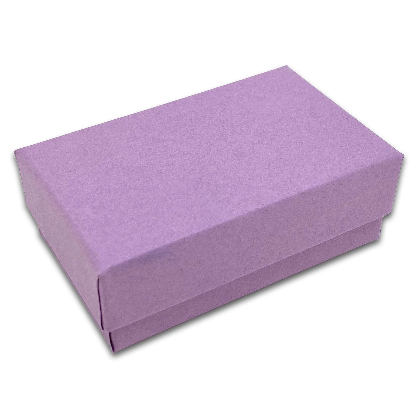 #21 - 2 5/8" x 1 5/8" x 1" Matte Purple Cotton Filled Paper Box