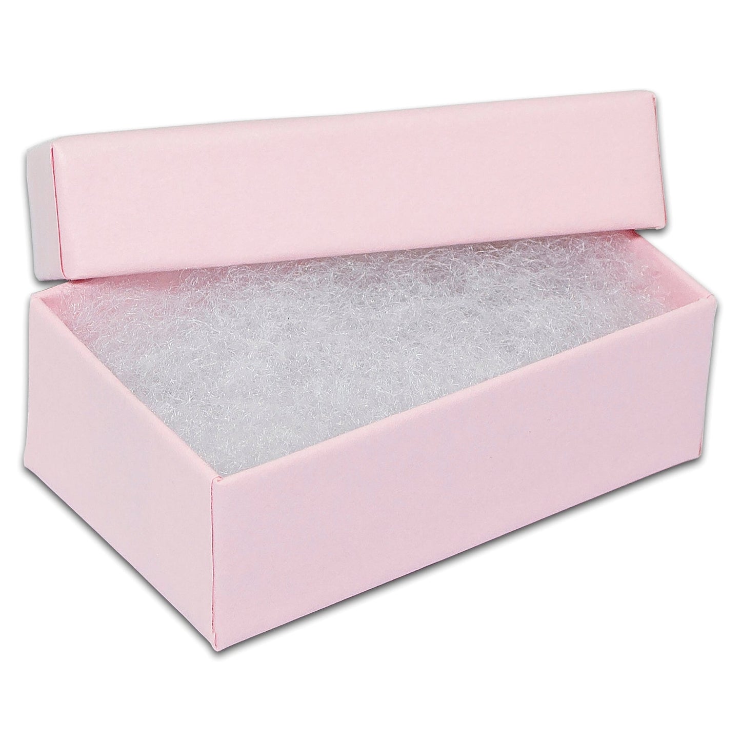 #21 - 2 5/8" x 1 1/2" x 1"H Pink Cotton Filled Box