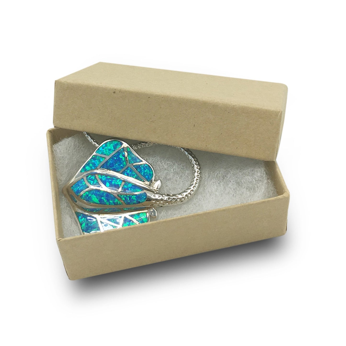 #K21 - 2 5/8"Wx 1 1/2" Dx 1" H Kraft Paper Cotton Filled Box