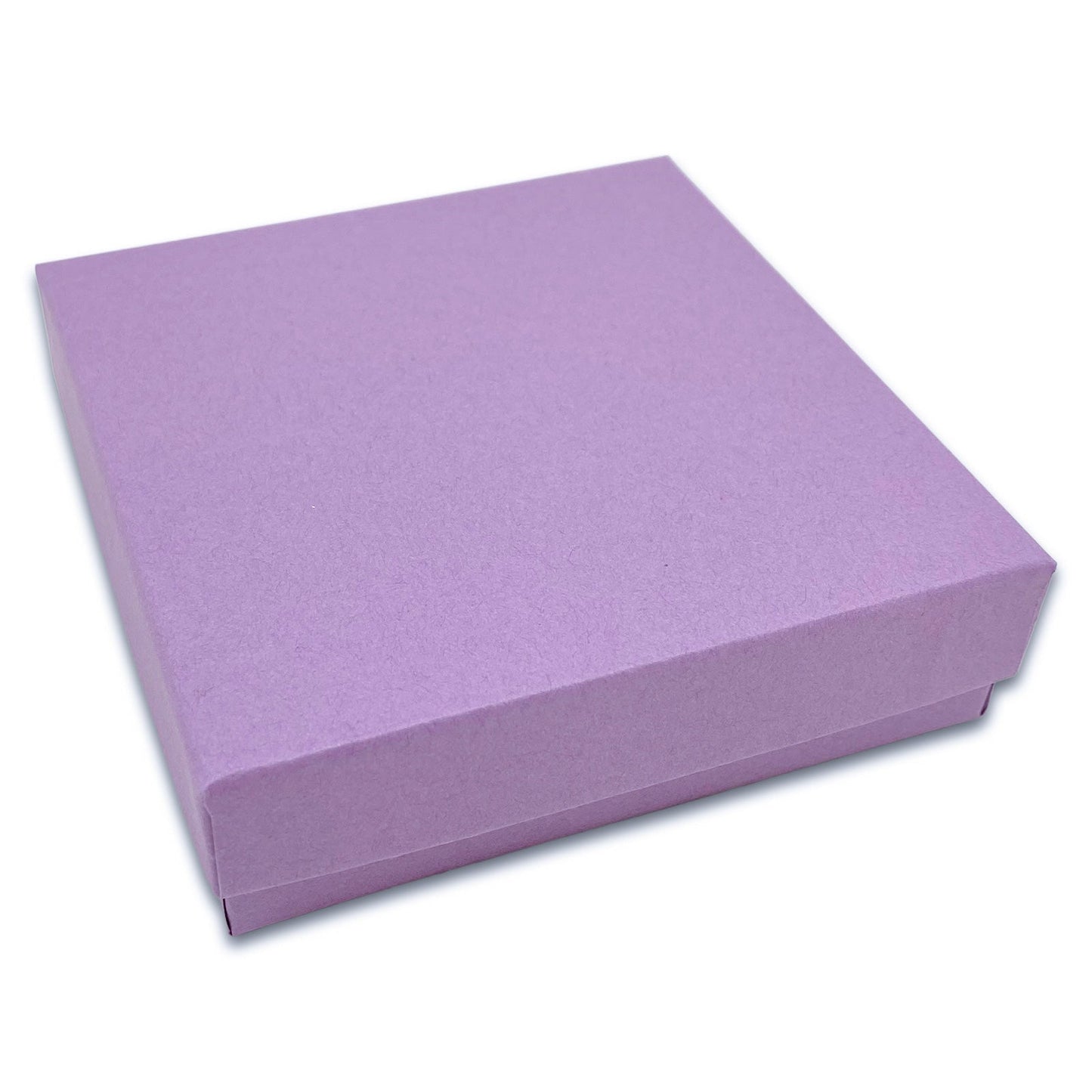 #33 - 3 1/2" x 3 1/2" x 1" Matte Purple Cotton Filled Paper Box