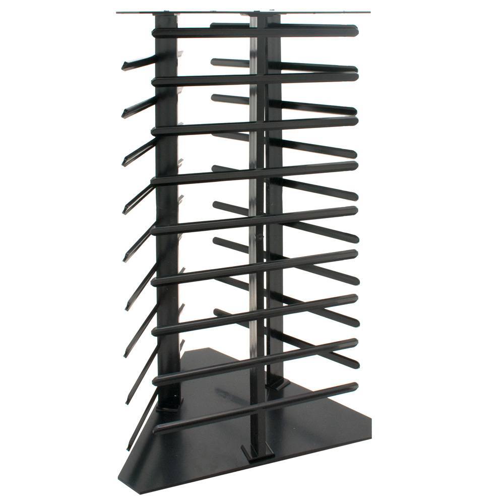 Black Rotating Jewelry Earring Card Display Holder, Holds 108 Cards
