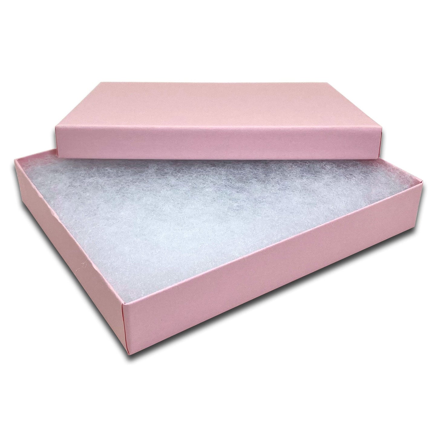 #65 - 6 1/8" x 5 1/8" x 1 1/8"H Pink Cotton Filled Box