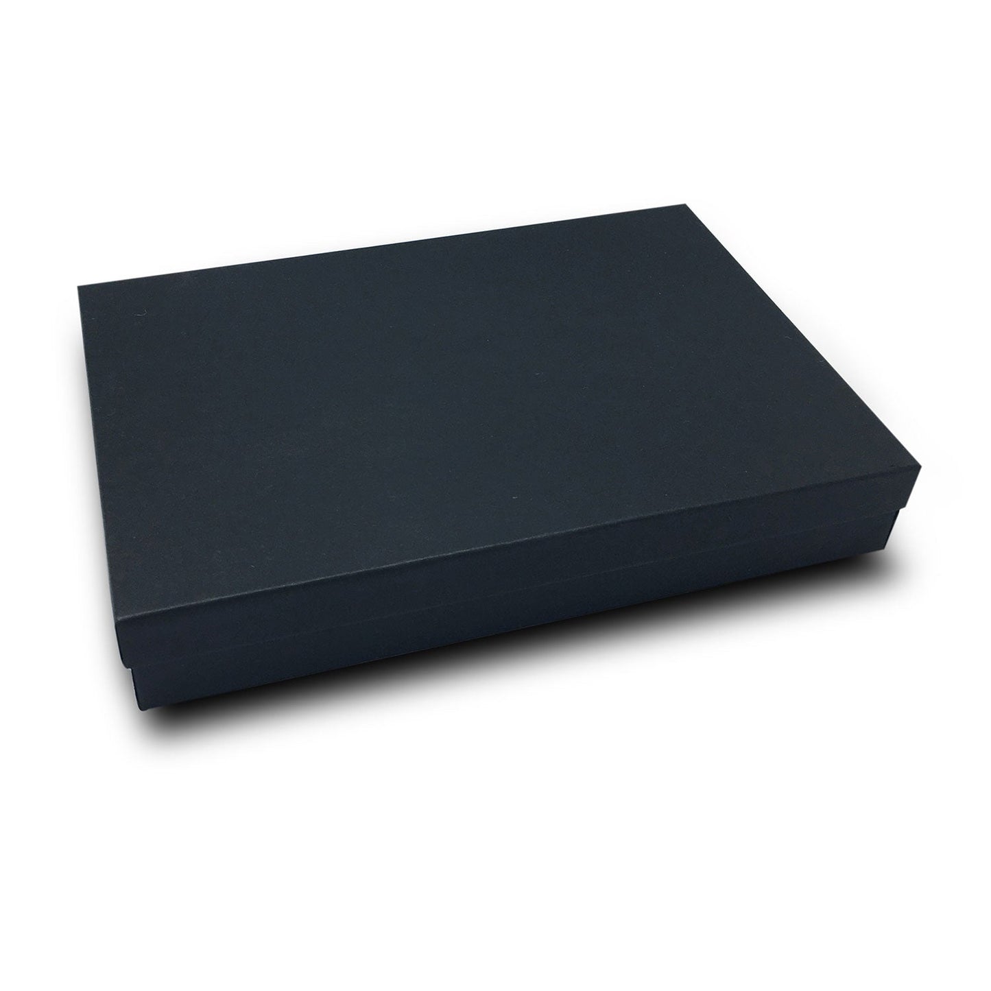 #MB65 - 6 1/8" x 5 1/8" x 1 1/8" Matte Black Cotton Filled Jewelry Boxes