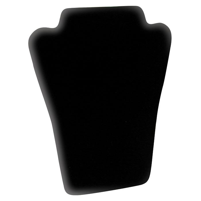 Black Velvet Tiered Jewelry Necklace Display Easel, 12-1/2" Tall