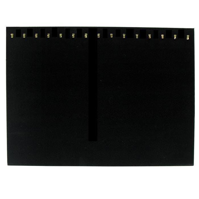 Black Velvet 15 Hook Jewelry Chain Display Board