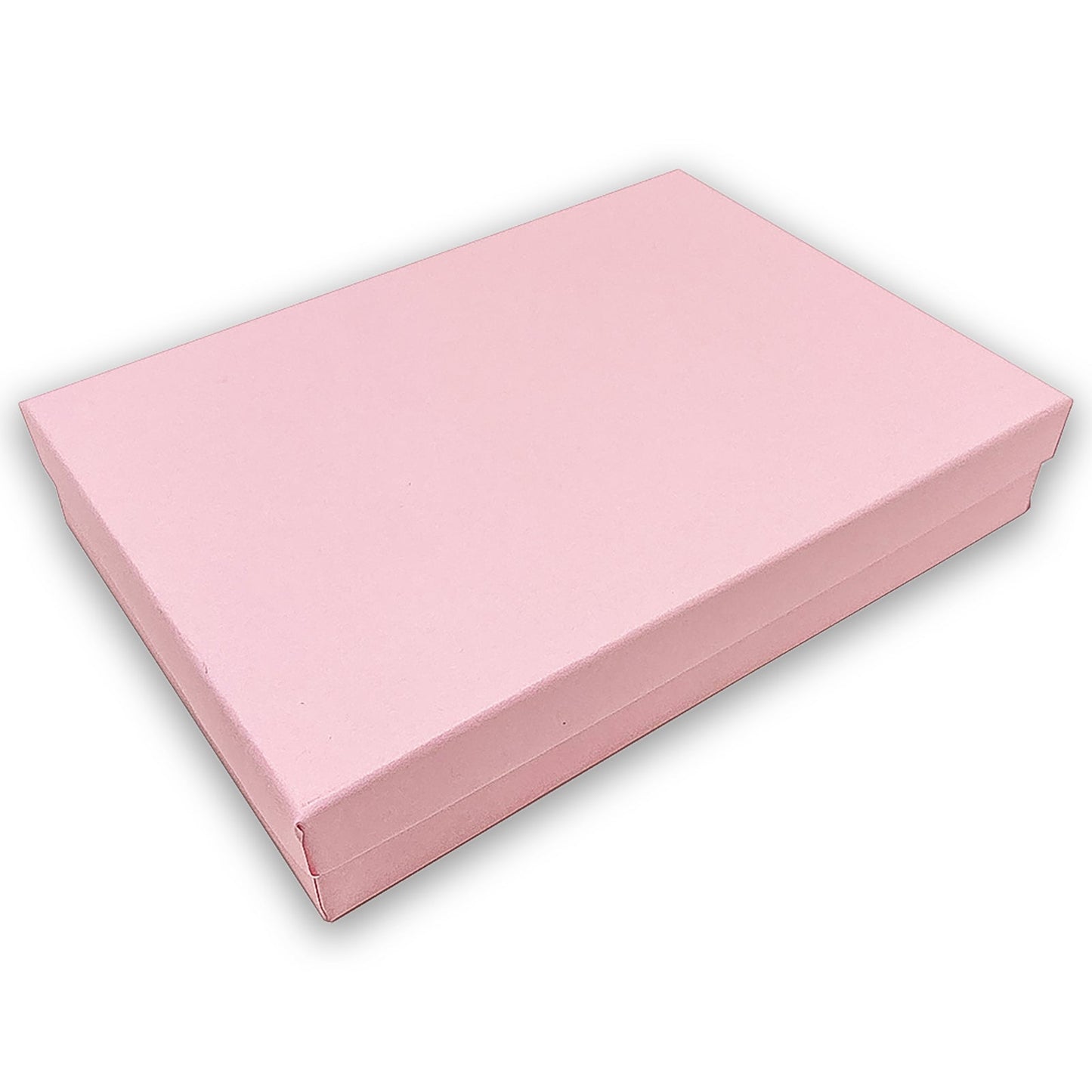 #75 - 7 1/8" x 5 1/8" x 1 1/8"H Pink Cotton Filled Box