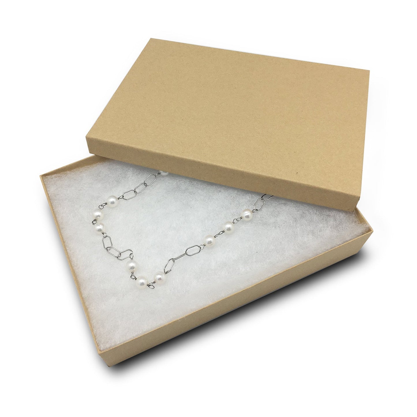 #K75 - 7 1/8" x 5 1/8" x 1 1/8"H Kraft Cotton Box