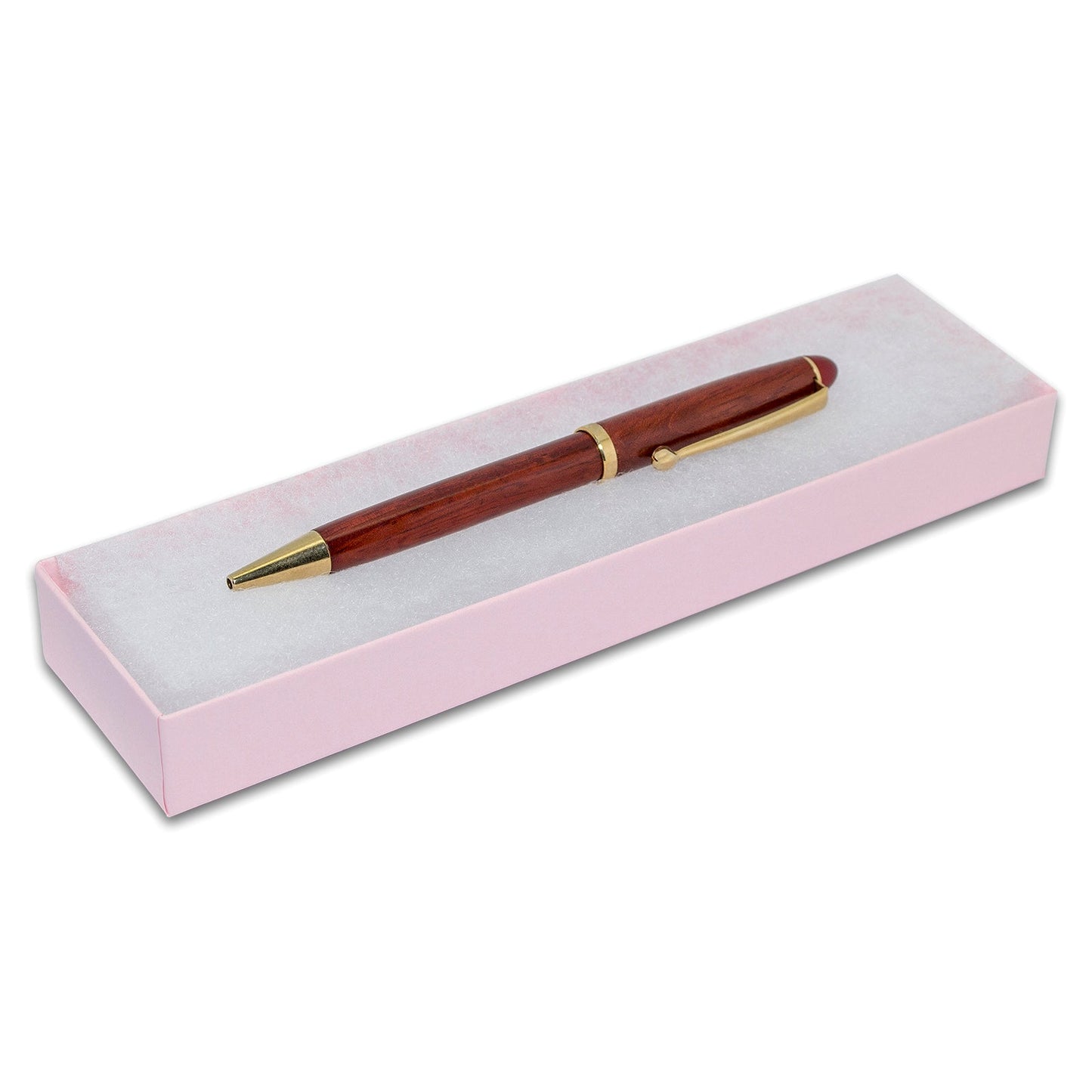 #82 - 8" x 2" x 1"H Pink Cotton Filled Box