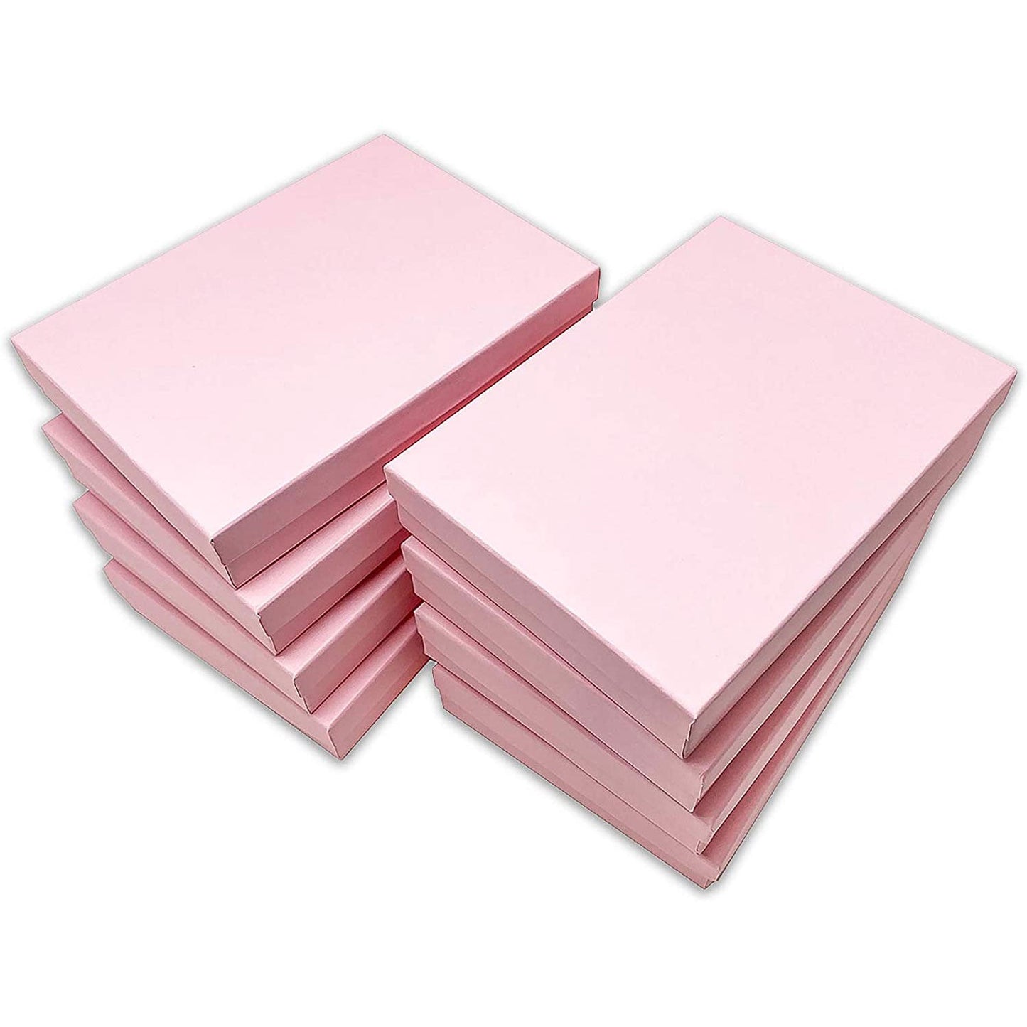 #85 - 8 1/8" x 5 5/8" x 1 3/8" H Pink Cotton Filled Box