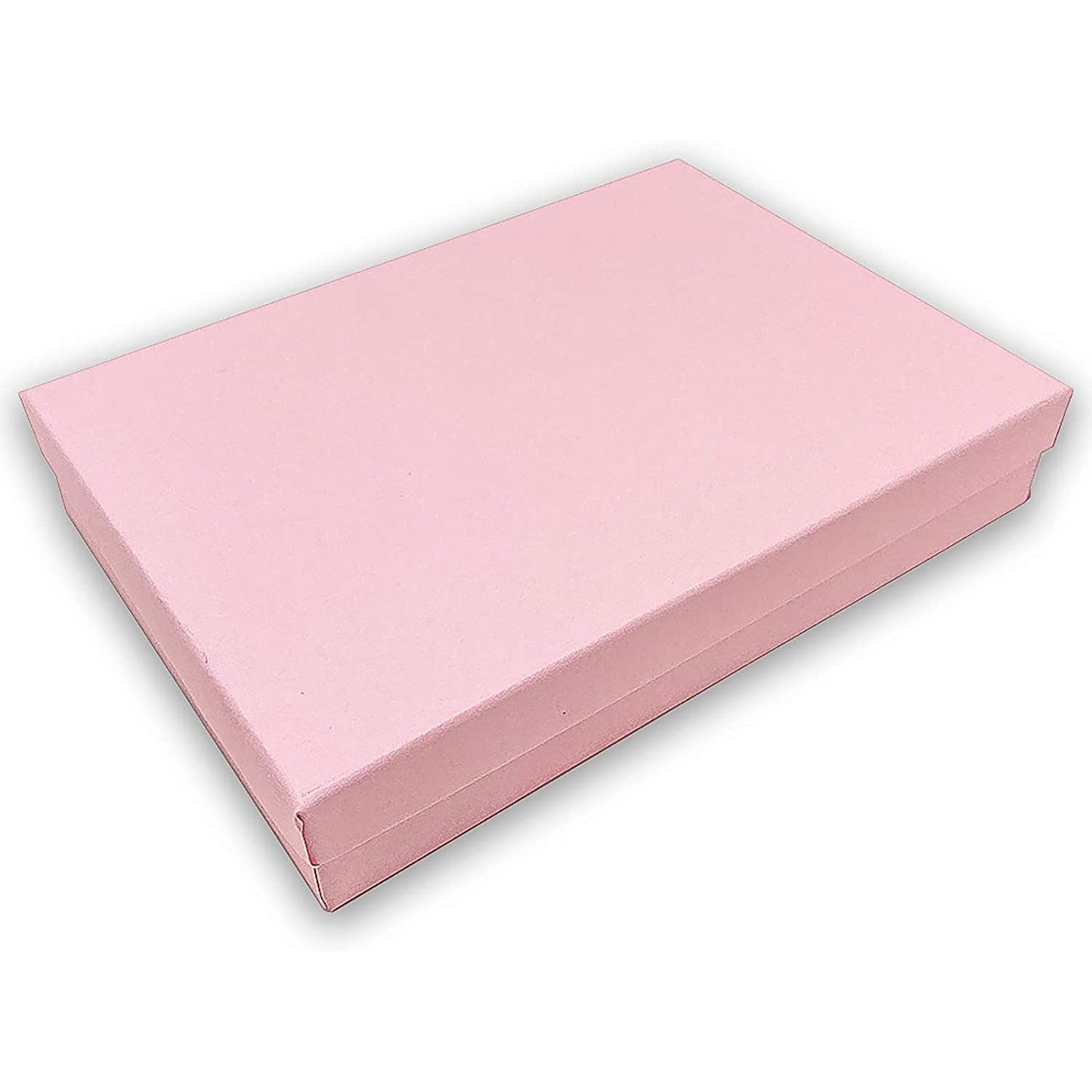 #85 - 8 1/8" x 5 5/8" x 1 3/8" H Pink Cotton Filled Box