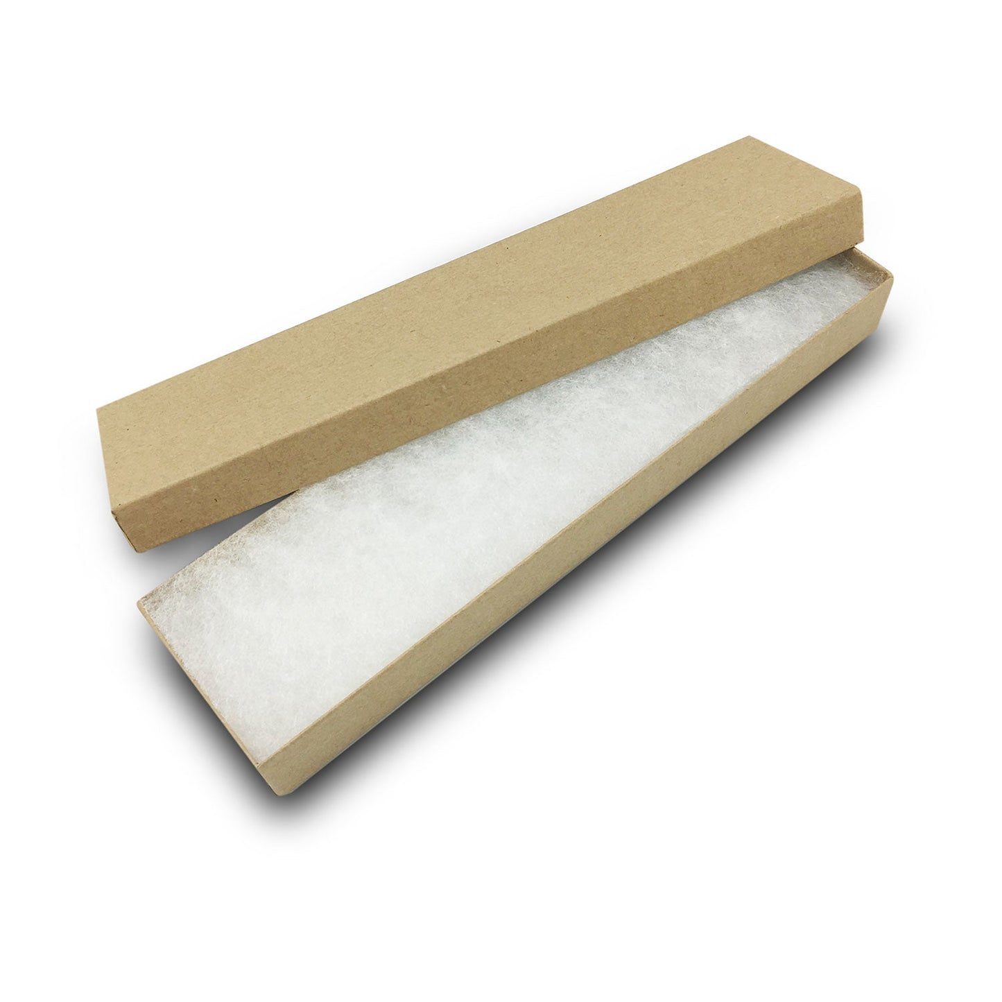 #K82 - 8" x 2" x 1" Kraft Cotton Filled Box