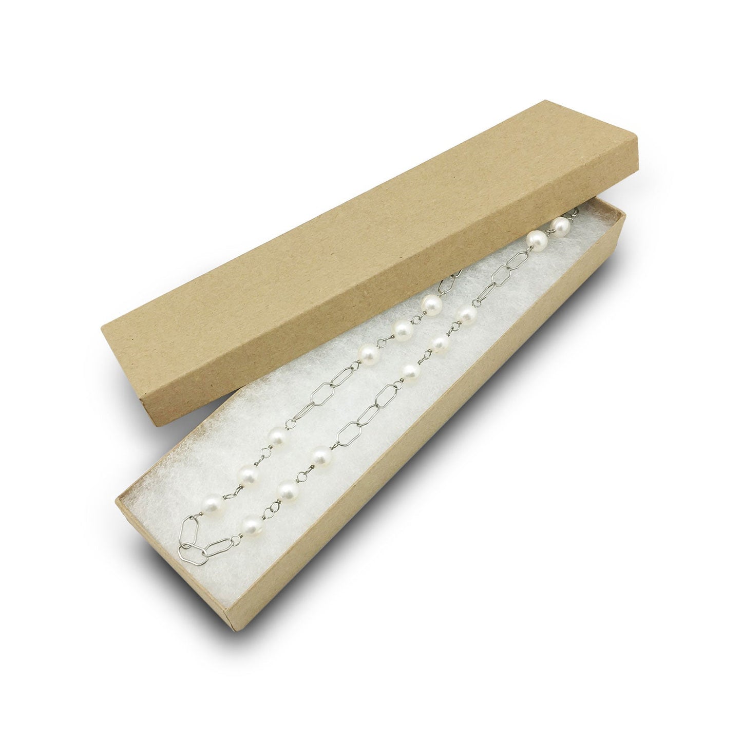#K82 - 8" x 2" x 1" Kraft Cotton Filled Box