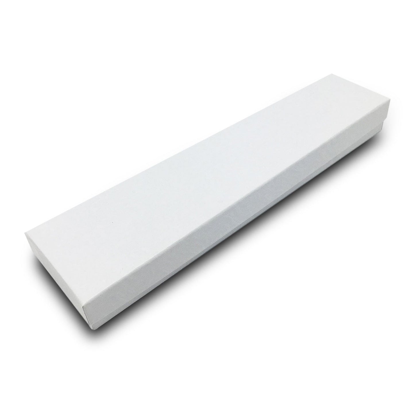 #82 - 8"x 2"x 1" White Swirl Cotton Filled Box
