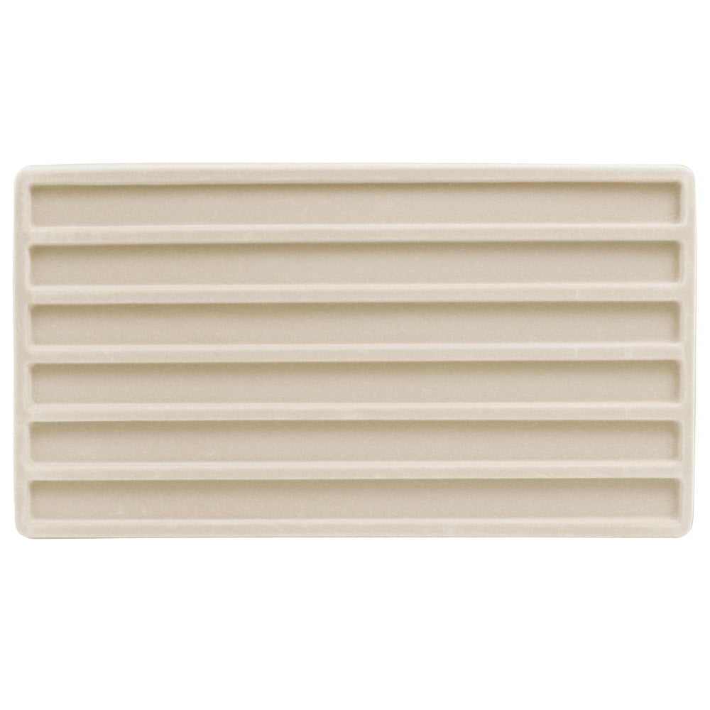 Full Size Beige 6 Compartment Jewelry Bracelet Tray Liner Insert