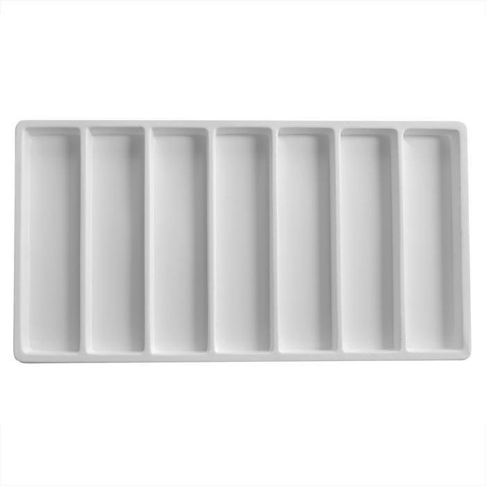 Full Size White 7 Compartment Jewelry Bracelet Tray Liner Insert
