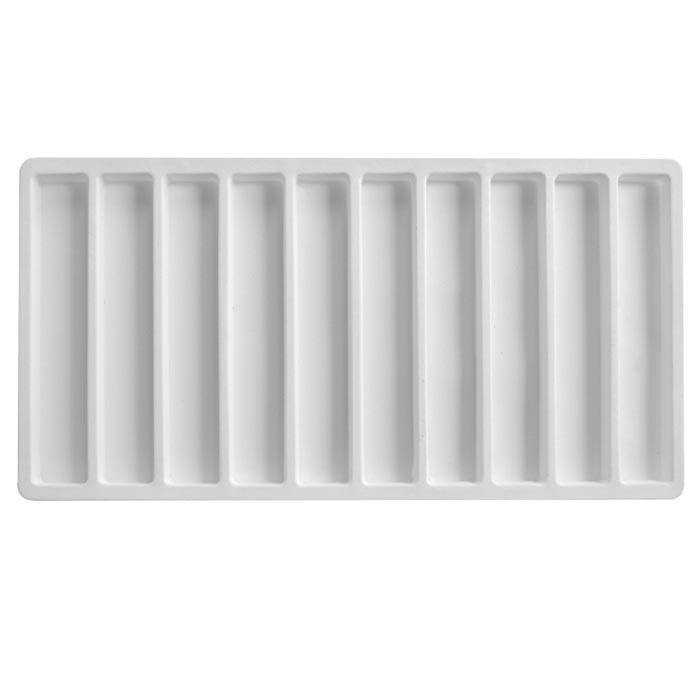 Full Size White 10 Compartment Jewelry Bracelet Tray Liner Insert